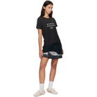 Acne Studios Black Printed Logo T-shirt