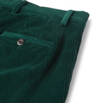 Etro - Slim-Fit Cotton-Corduroy Trousers - Emerald
