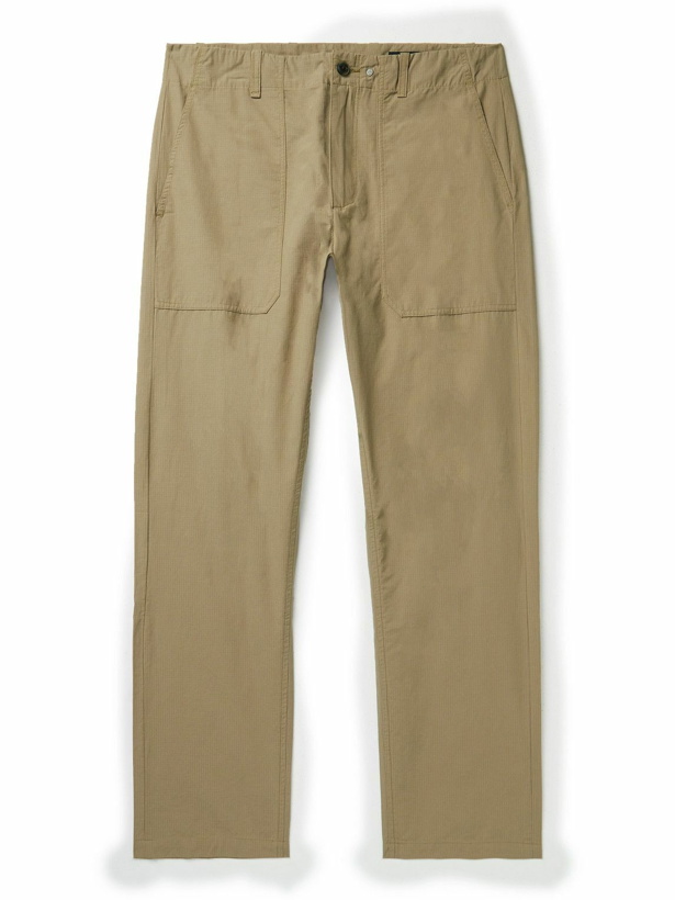 Photo: Rag & Bone - Cliffe Straight-Leg Cotton-Blend Ripstop Trousers - Brown