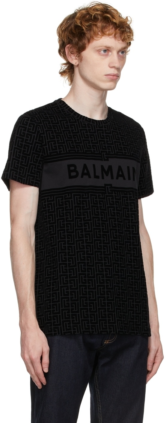Balmain Monogram T-Shirt Black