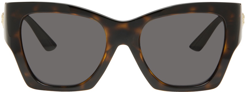 Versace Tortoiseshell Medusa Runway Sunglasses Versace