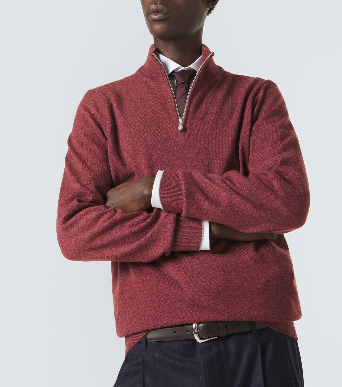 Brunello Cucinelli Cashmere half-zip sweater
