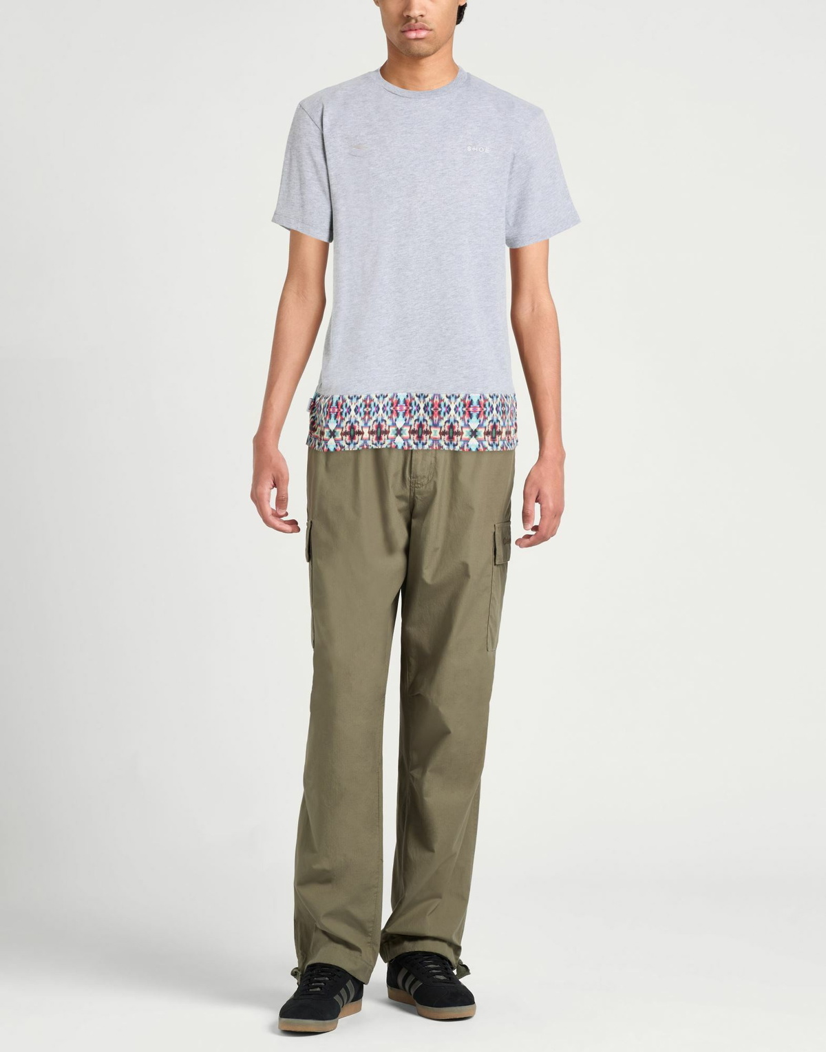 Shoe Mens T-shirt in Grey