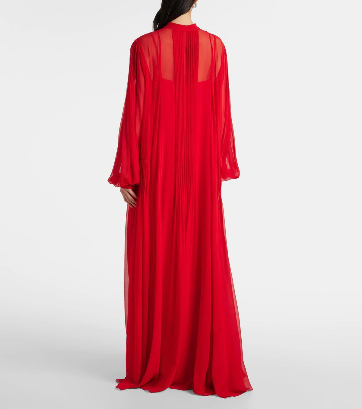 COSTARELLOS コスタレロス ドレス Silk maxi dress807170 Costarellos Clarinda pleated silk georgette maxi dress