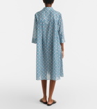 Max Mara Steppa printed cotton and silk midi dress