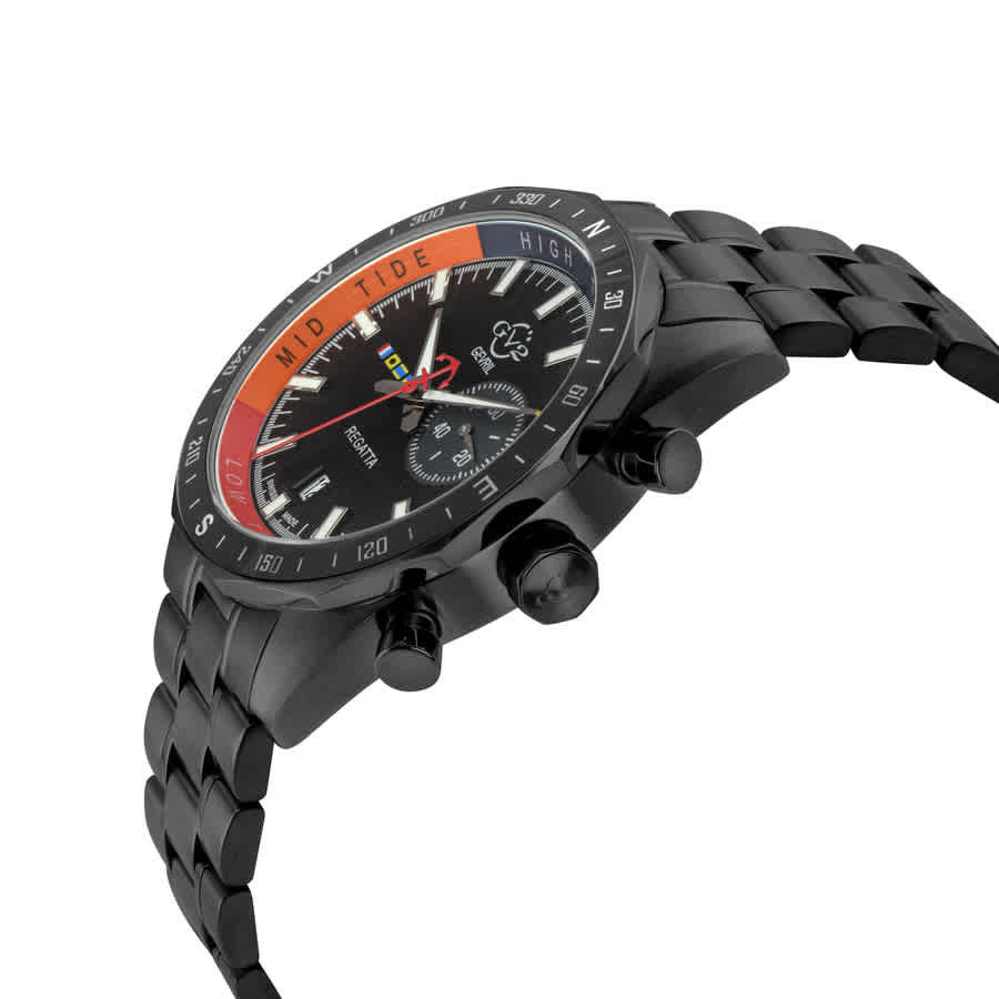 GV2 by Gevril Regatta Black Dial Mens Watch 42704B