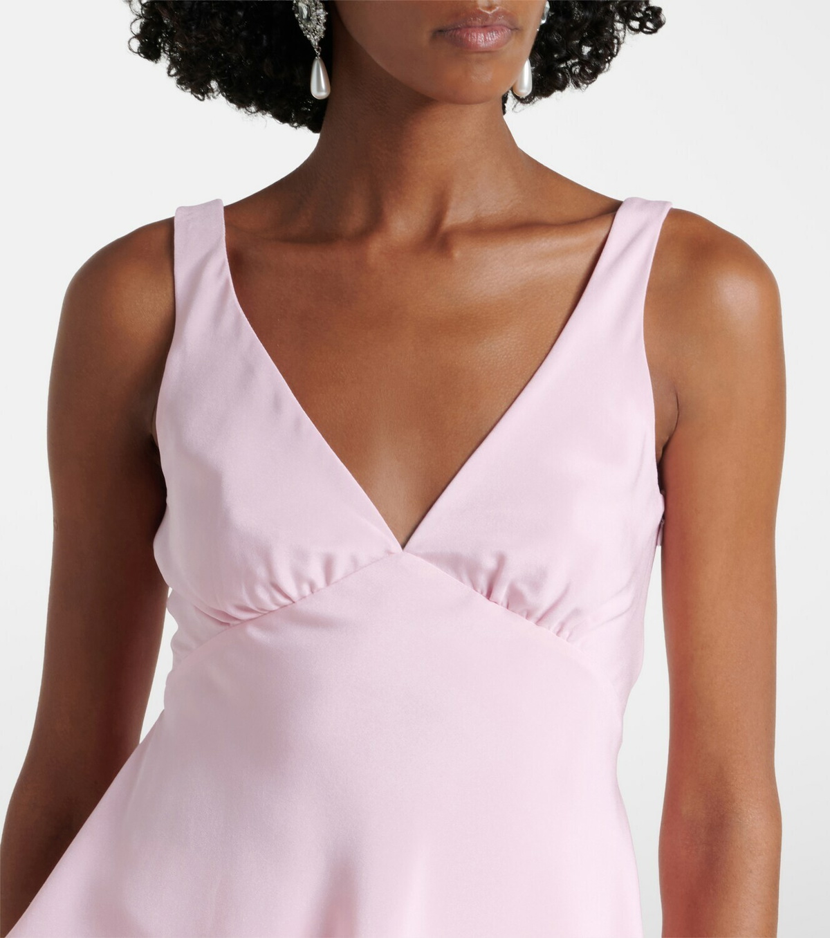Rodarte Floral-appliqué silk crêpe top