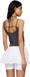 Kijun Gray Double Strap Tank Top