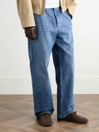 Bottega Veneta - Knot-Detailed Leather-Trimmed Textured-Nubuck Loafers - Brown