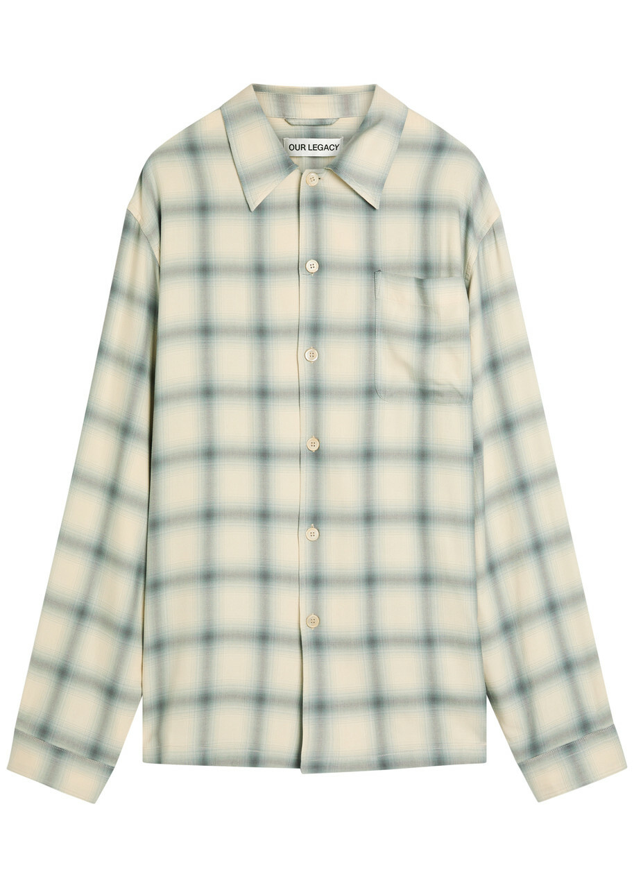 Our Legacy Every Checked Woven Shirt White