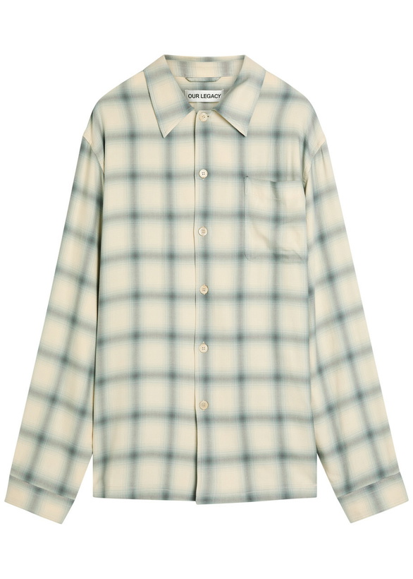 Photo: Our Legacy Every Checked Woven Shirt White