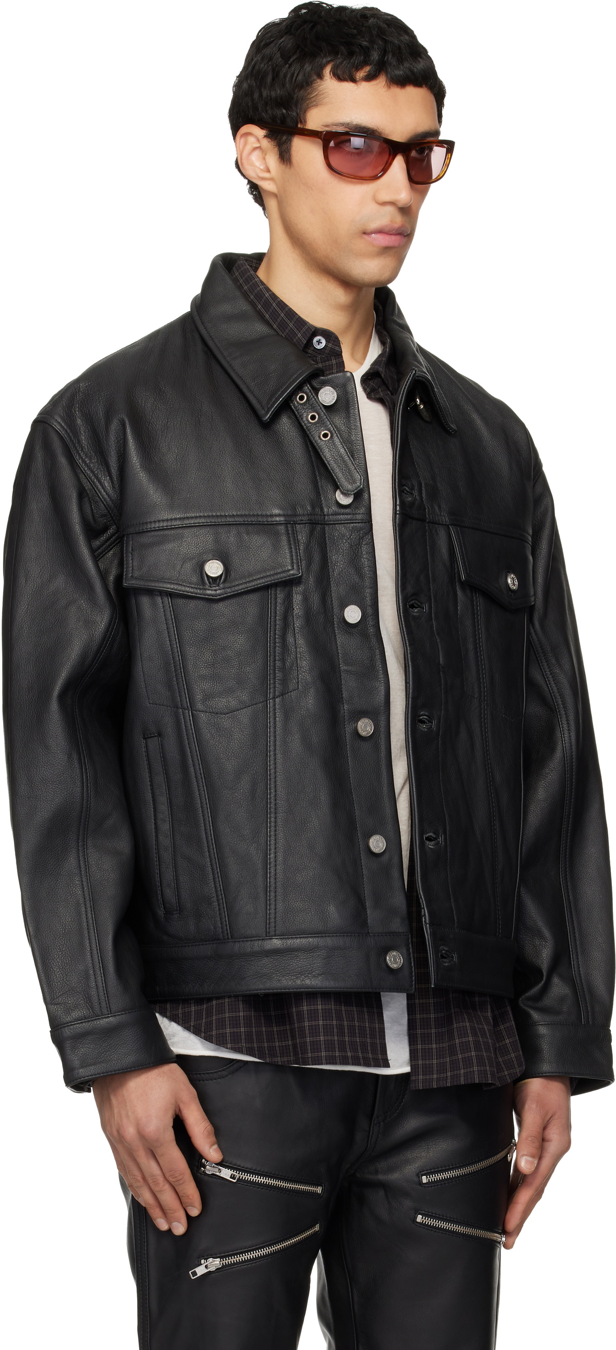 Deadwood Black Oracle Leather Jacket