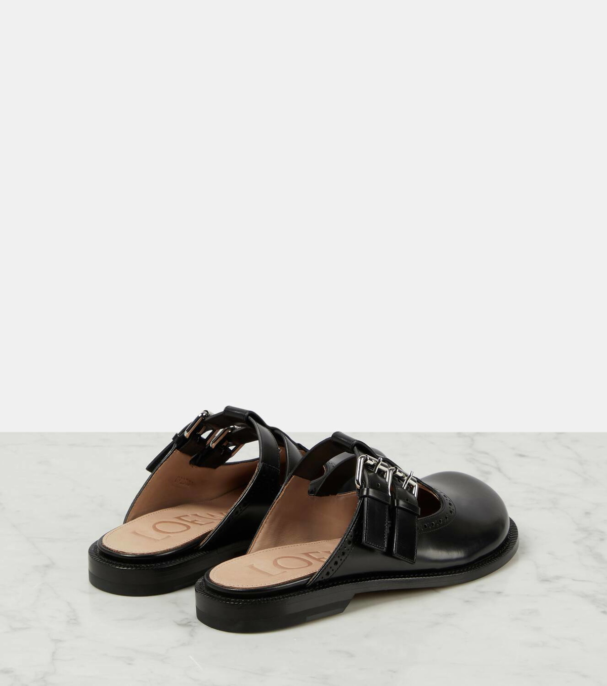 Loewe Campo leather Mary Jane mules Loewe