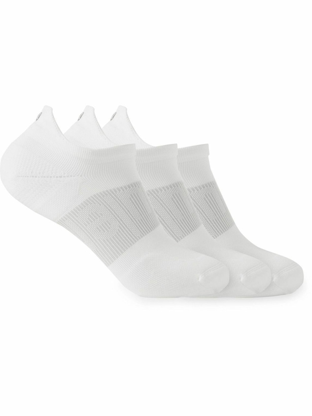 Photo: Lululemon - Three-Pack Power Stride Stretch-Knit Socks - White