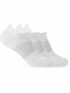 Lululemon - Three-Pack Power Stride Stretch-Knit Socks - White