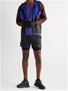 NIKE RUNNING - Windrunner Colour-Block Shield Hooded Jacket - Purple