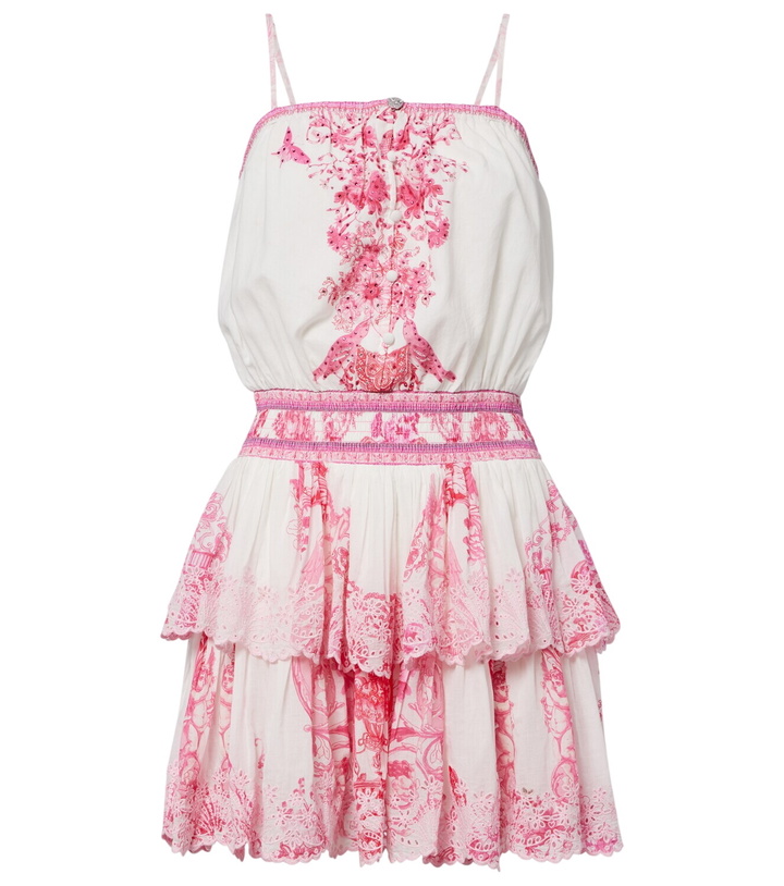 Photo: Camilla Embellished printed cotton minidress