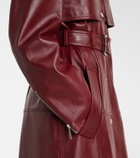 Sportmax Paste leather trench coat