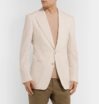 TOM FORD - Cream Shelton Slim-Fit Cotton and Linen-Blend Corduroy Blazer - Cream