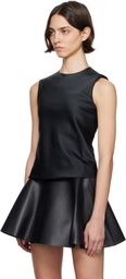 JW Anderson Black Bias Cut Sleeveless Top
