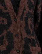 Laneus Womens Cardigan in Brown