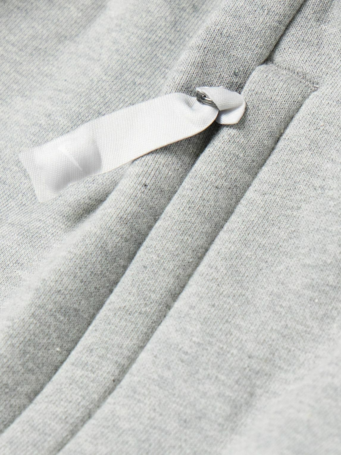 Nike - Straight-Leg Logo-Embroidered Cotton-Blend Jersey Sweatpants - Gray