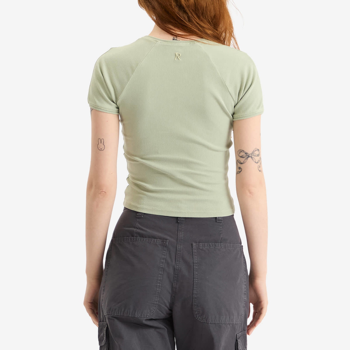 Represent Women's Initial Baby T-Shirt in Desert Sage