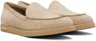 Max Mara Beige Soft Moc Loafers