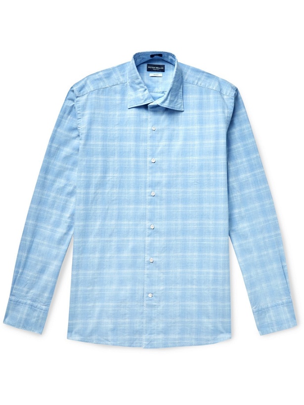Photo: PETER MILLAR - Checked Cotton Shirt - Blue - S
