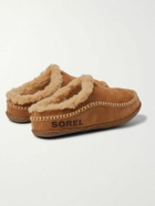 Sorel - Falcon Ridge II Fleece-Lined Suede Slippers - Neutrals