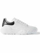 Alexander McQueen - Court Exaggerated-Sole Leather Sneakers - White