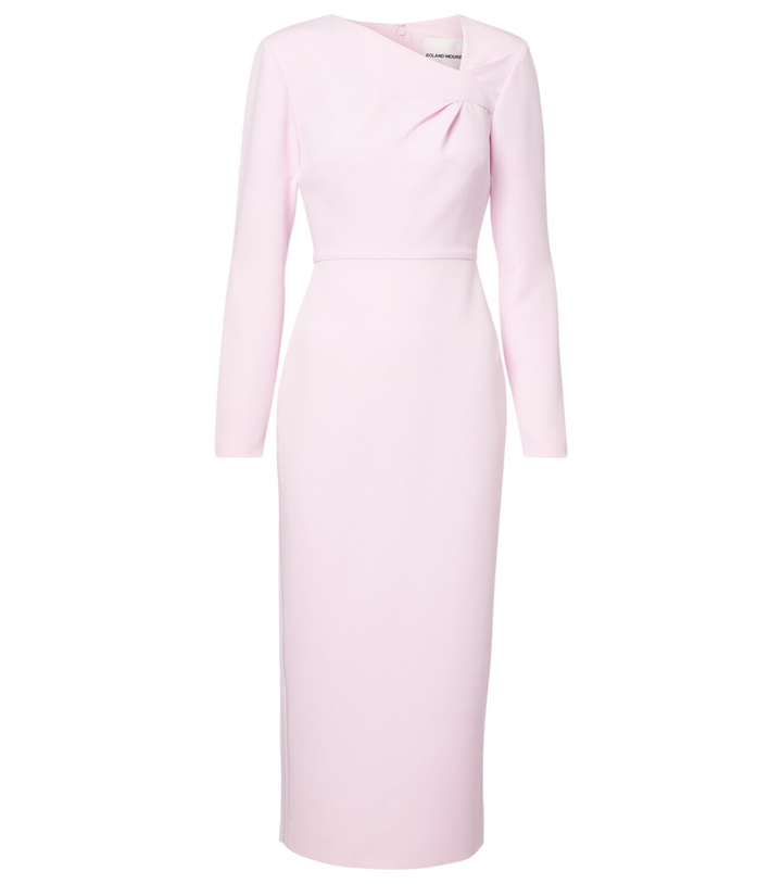 Photo: Roland Mouret Asymmetric draped crêpe midi dress