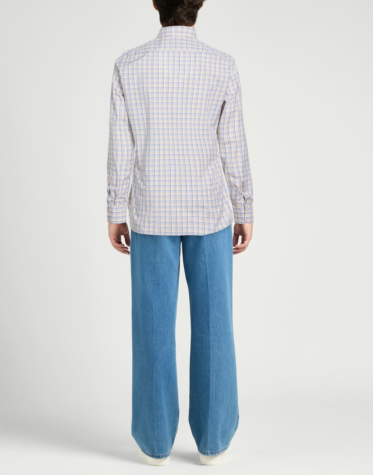 Isaia Mens Shirt in Blue