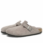 Birkenstock Men's Boston SFB Clog - Faded Purple Suede
