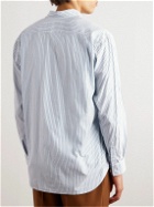 Comme des Garçons SHIRT - Brett Westfall Patchwork Striped Printed Cotton-Poplin Shirt - Blue