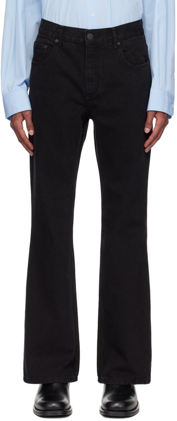 Photo: Ernest W. Baker Black Flare Jeans