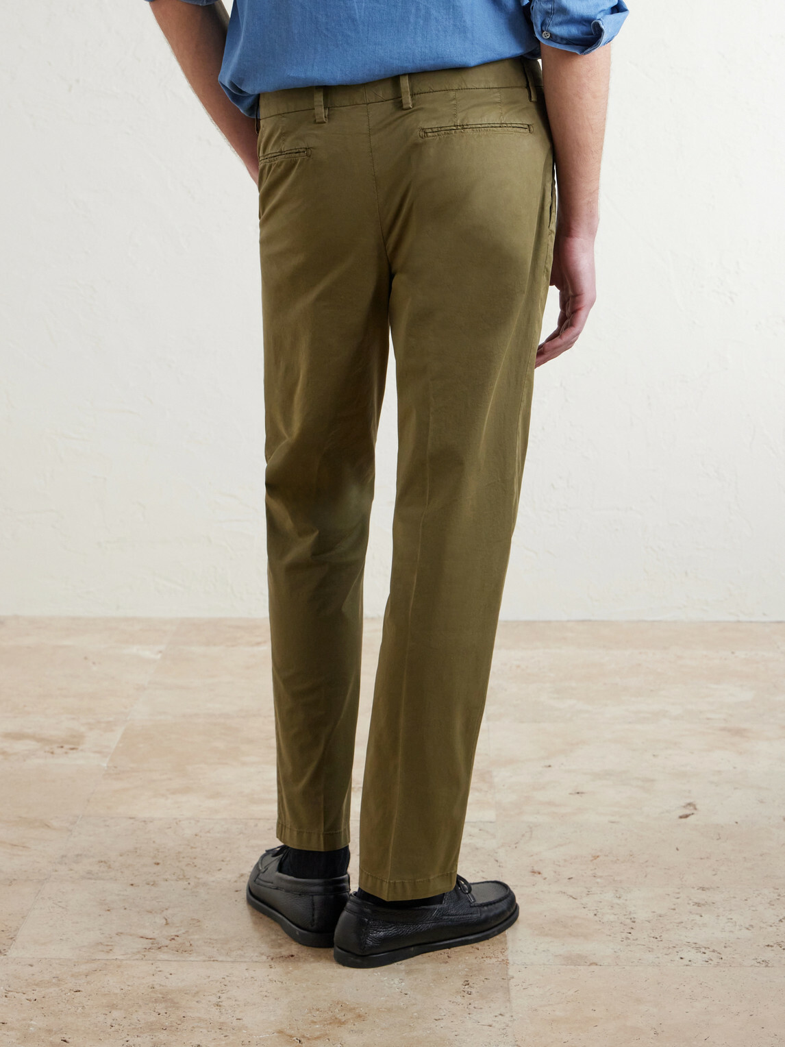 Boglioli - Straight-Leg Cotton-Blend Trousers - Green