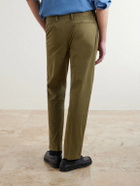 Boglioli - Straight-Leg Cotton-Blend Trousers - Green