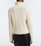 Róhe Cable-knit cotton-blend turtleneck sweater