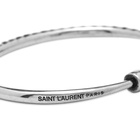 Saint Laurent Fine Stripe Bracelet