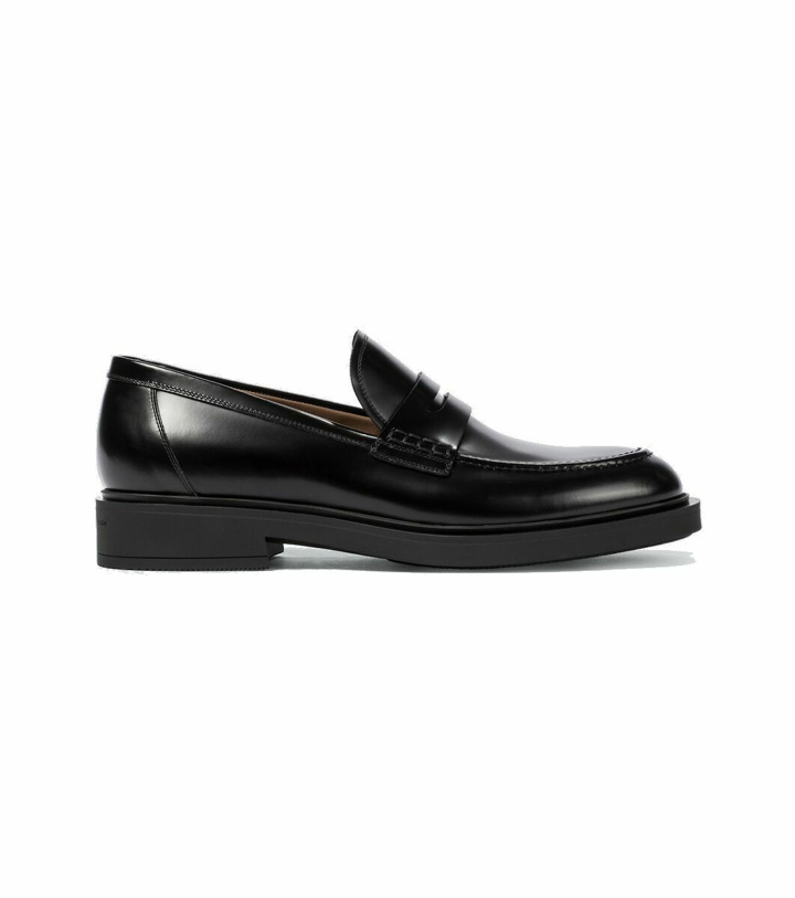Photo: Gianvito Rossi Harris leather loafers