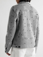 Alanui - Bandana-Jacquard Wool and Cashmere-Blend Jacket - Gray