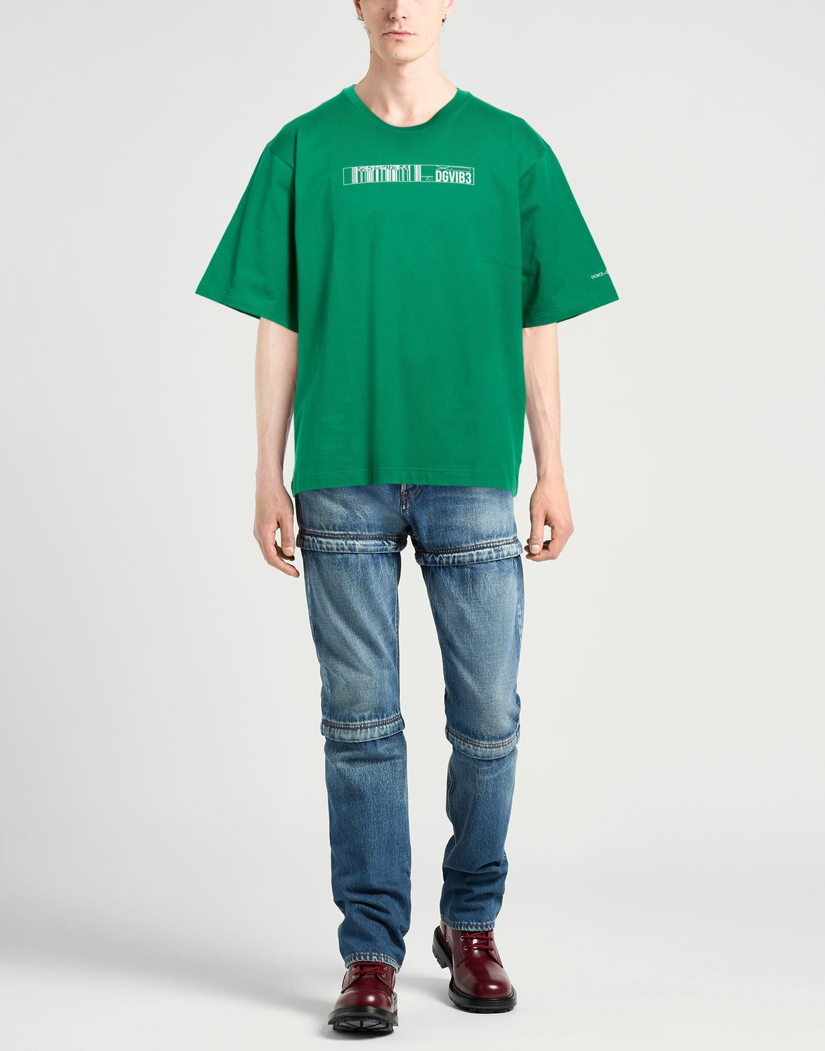 Dolce & gabbana Mens T-shirt Emerald in Green