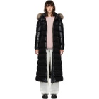 Moncler Black Down Hudson Long Coat