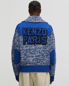 Kenzo Fisherman Mouline Cardigan Blue - Mens - Zippers & Cardigans