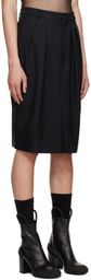 Random Identities Black Fly Front Skirt