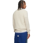 Polo Ralph Lauren Beige 'The Iconic Cable-Knit' Cashmere Sweater