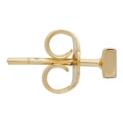 VETEMENTS Gold Logo Stud Earrings