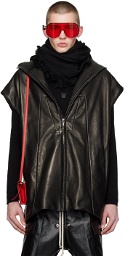 Rick Owens Black Luxor Leather Vest