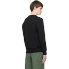 Moncler Black Logo Cotton Jersey Long Sleeve Sweatshirt